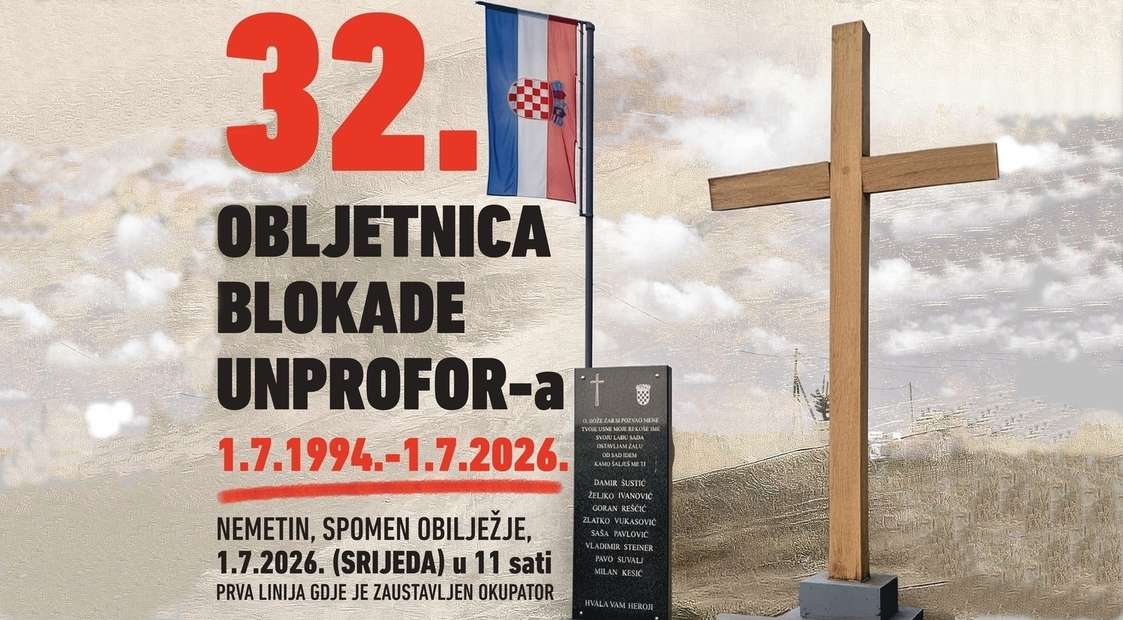 32. OBLJETNICA BLOKADE UNPROFOR-a-najava